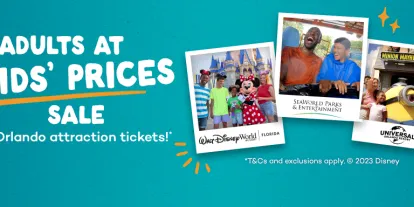 Get adult Orlando attraction tickets at kids' prices with AttractionTickets.com