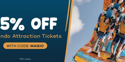 Save up to 15% on Orlando attraction tickets using code MAGIC