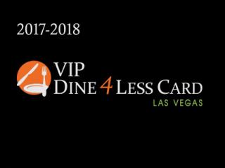 Fashion Show Mall  VIP Dine 4Less Card