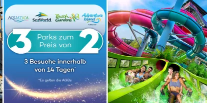 SeaWorld 3 Parks zum Preis von 2!