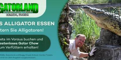 Kostenloses Gator Chow mit Gatorland Tickets