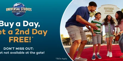 Universal Studios Hollywood - Buy a Day, get a 2nd Day Free!
