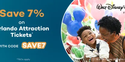Save 7% of Orlando Attraction Tickets with code SAVE7
