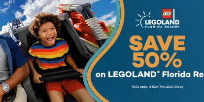 Save 50% on LEGOLAND Florida One Day Tickets