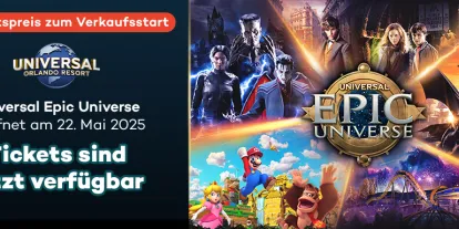 Universal Epic Universe Tickets mit Angebotspreis