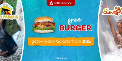 Siam and Loro Parque Tickets - free burger