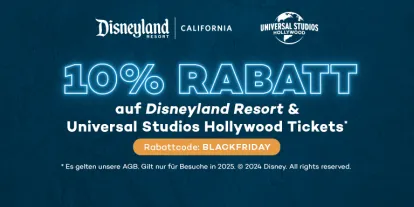 10% Rabatt auf Universal Studios Hollywood & Disneyland Resort Tickets