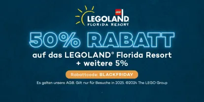 50% Ersparnis auf Legoland Florida Tickets + weitere 5%