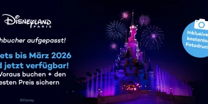 Disneyland® Paris Tickets sind jetzt bis März 2026 verfügbar