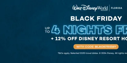 Get up to 4 free nights when you book a Walt Disney World Hotel with AttractionTickets.com