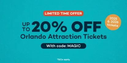 Save up to 20% on Orlando attraction tickets with code MAGIC