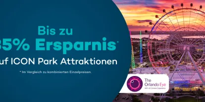 Sparen Sie bis zu 35% auf Icon Park Attraktionen