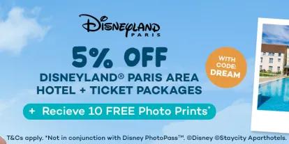 5% Off Disneyland Paris Area Hotels with code DREAM at checkout