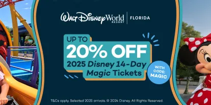 Get Up to 20% Off Walt Disney World Tickets with code MAGIC