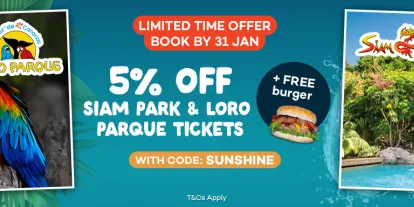 Siam Park Loro Parque 5% SUNSHINE