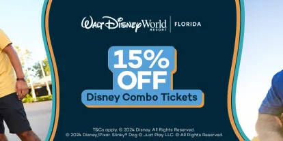 get 15% off Walt Disney World Combo Tickets with Code MAGIC