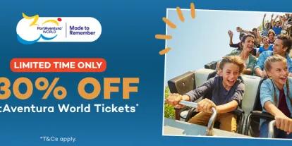 Save up to 30% off PortAventura Tickets