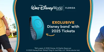 Free Disney Magic Band with 2025 Walt Disney World Tickets