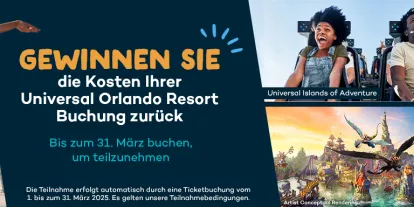 Gewinnen Sie die Kosten Ihrer Universal Orlando Resort Buchung zurück