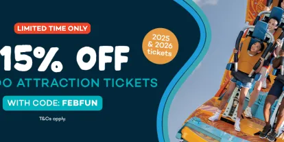 Save up to 15% on Orlando attraction tickets with code FEBFUN