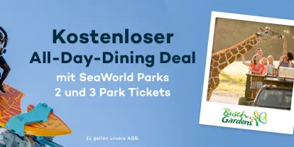 Kostenloser All-Day-Dining Deal in SeaWorld Parks