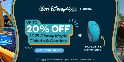 Get up to 20% OFF Walt Disney World Tickets with code MAGIC + FREE MagicBand