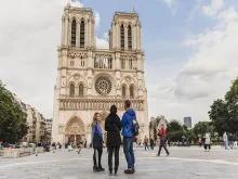 Outside the Notre Dame