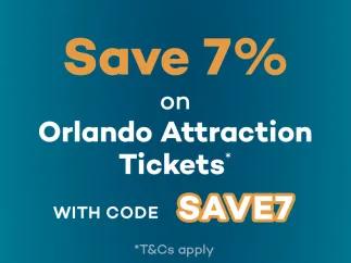 Save 7% on Orlando Attraction Tickets with SAVE7