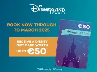 Get up to €50 spending money when booking a Disneyland Paris Hotel with AttractionTickets.com
