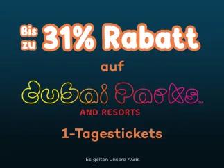 Bis zu 31% Rabatt auf Dubai Parks and Resorts 