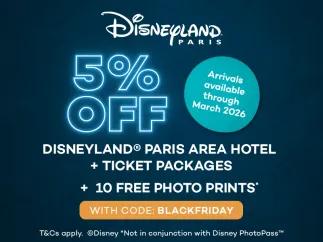 5% off Disneyland Paris area hotels with code BLACKFRIDAY