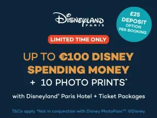 Get up to €100 spending money when you book a Disneyland Paris hotel with AttractionTickets.com