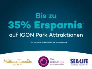 Sparen Sie bis zu 35% auf Icon Park Attraktionen