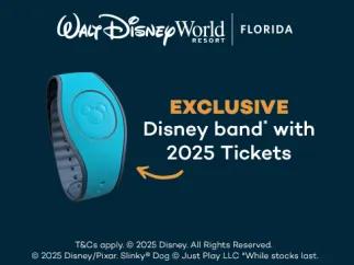 Free Disney Magic Band with 2025 Walt Disney World Tickets