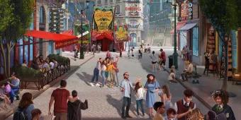 Concept art of the street in The Wizarding World of Harry Potter - Ministry of Magic 