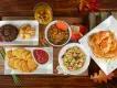 Taste of Space: Fall Bites! A bird's eye view of a table full of autumnal food dishes