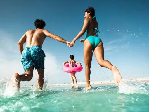 Family enjoying Clearwater Beach