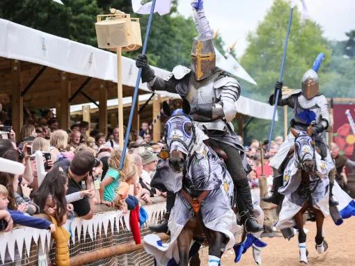 Jousting show at Warwick Castle