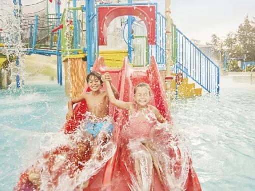 La Laguna De Woody child splash area at Costa Caribe Water Park, PortAventura World