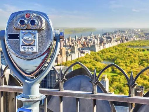 View of Central Park from Top of The Rock Observation Deck