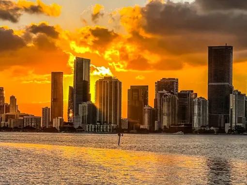 Sunset Cruise of Miami Skyline, Biscayne Bay & Celebrity Homes