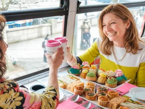 people-enjoying-afternoon-tea-on-bus