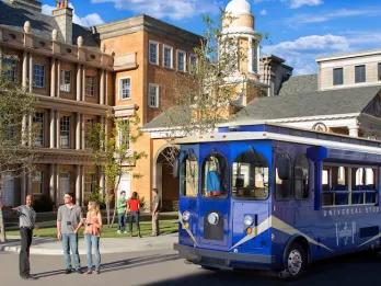 Guests exploring the Backlot on the Universal Studios Hollywood VIP Experience