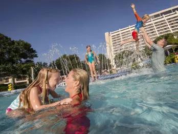 Guests at Disney's Contemporary Resort Pool